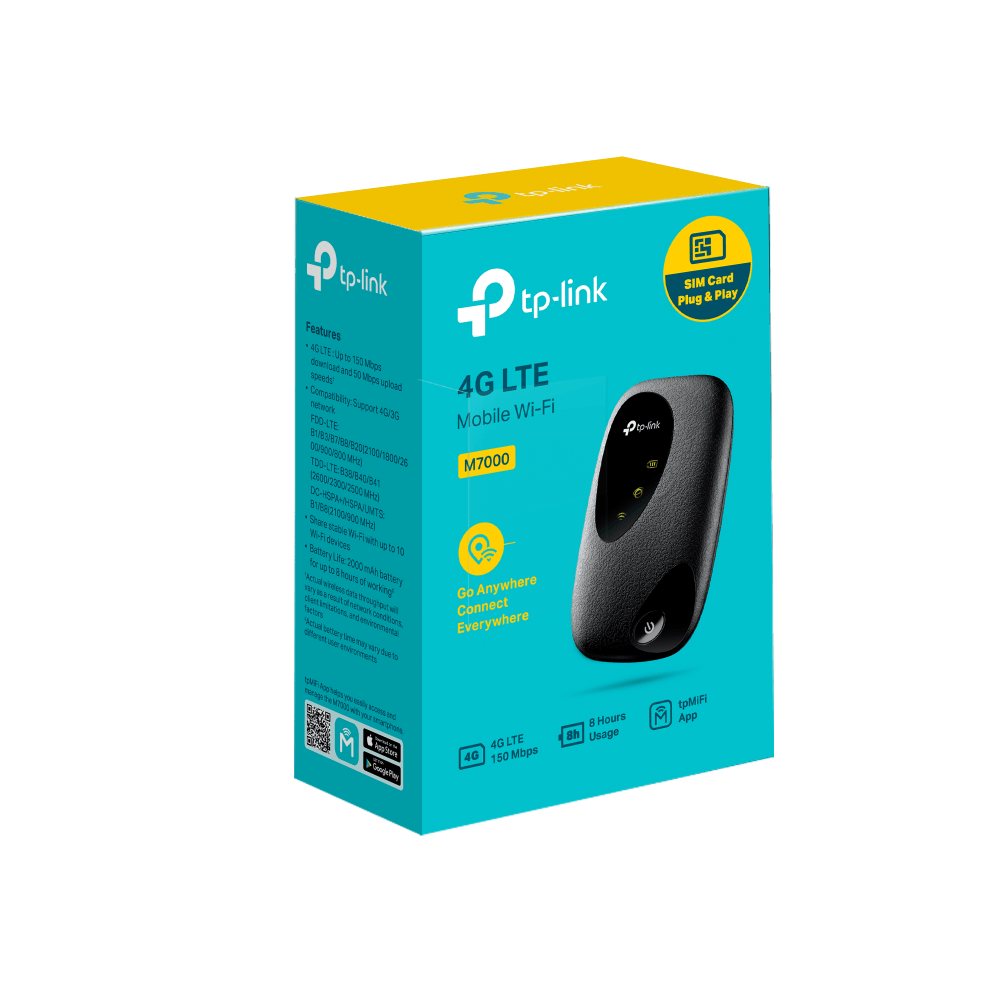 TP-Link M7000 4G LTE Portable Battery Mobile Wi-Fi Router - ACE Peripherals