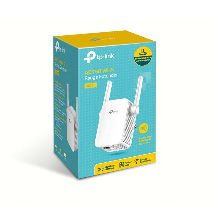 TP-Link RE205 AC750 Wi-Fi Range Extender - ACE Peripherals