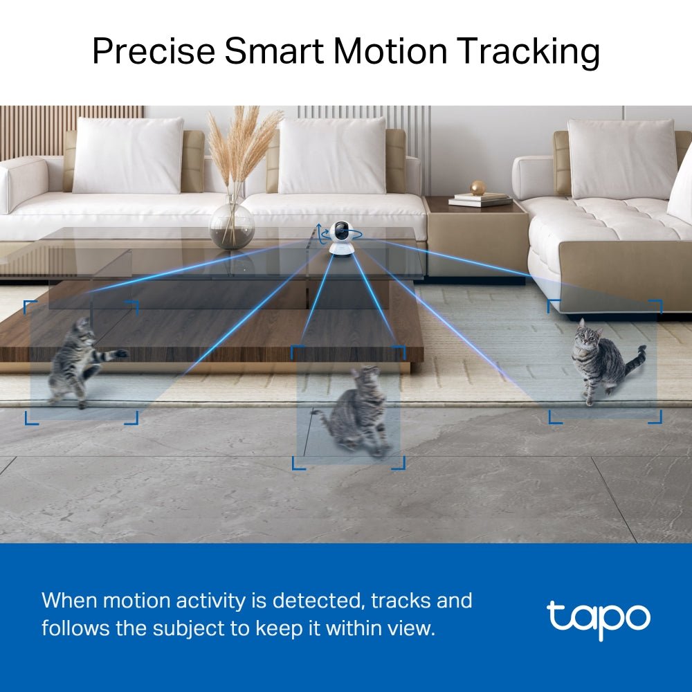TP-Link Tapo C220 4MP 2K QHD WiFi 360º Pan Tilt IP Camera - ACE Peripherals