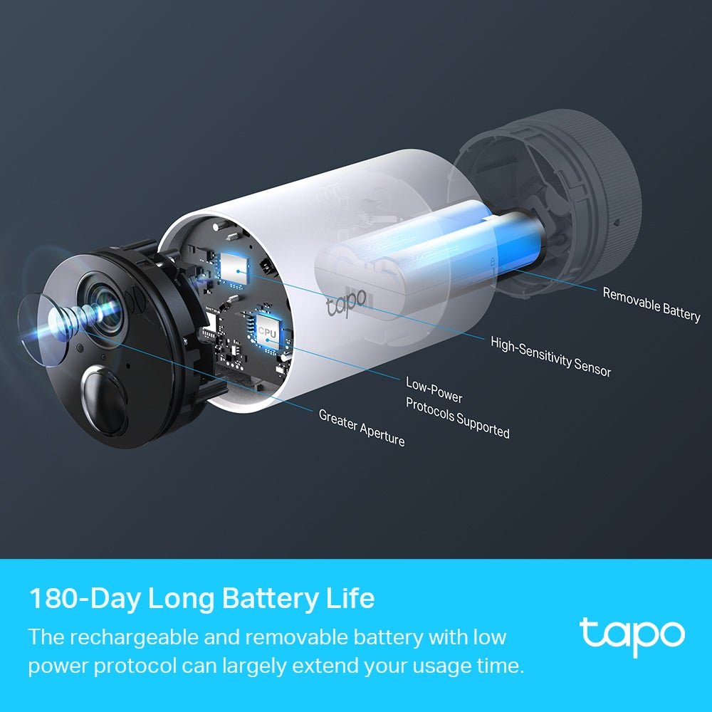 TP-Link Tapo C400S2 2MP FHD WiFi Outdoor Battery Bullet IP Camera (2-Camera Wire-Free) - ACE Peripherals