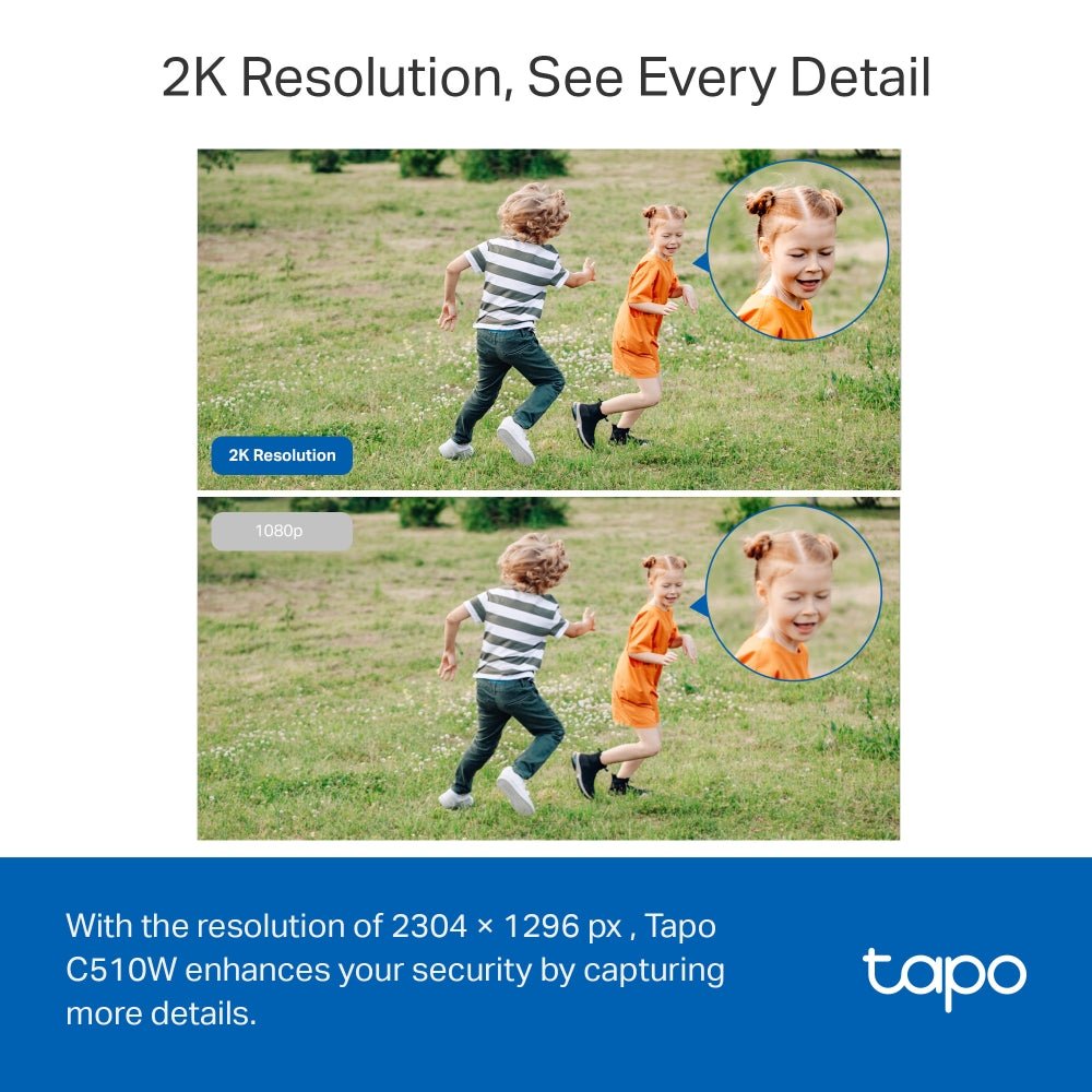 TP-Link Tapo C510W 3MP 2K HD WiFi Outdoor 360º Pan Tilt IP Camera - ACE Peripherals
