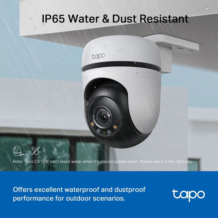 TP-Link Tapo C510W 3MP 2K HD WiFi Outdoor 360º Pan Tilt IP Camera - ACE Peripherals