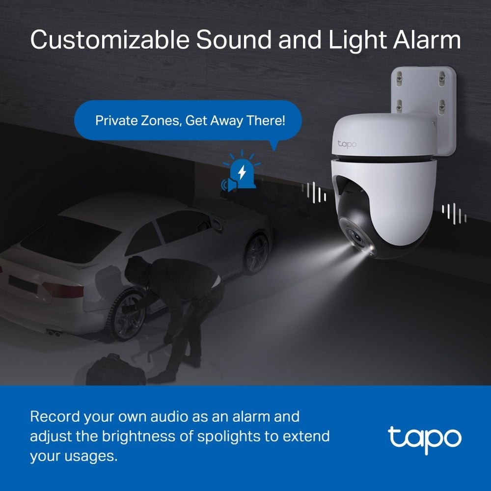 TP-Link Tapo C510W 3MP 2K HD WiFi Outdoor 360º Pan Tilt IP Camera - ACE Peripherals