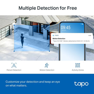 TP-Link Tapo C510W 3MP 2K HD WiFi Outdoor 360º Pan Tilt IP Camera - ACE Peripherals