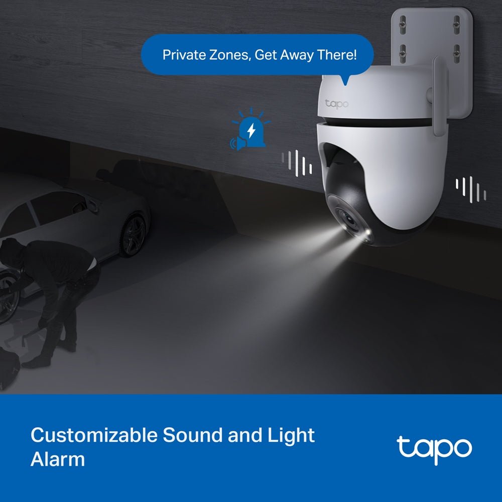 TP-Link Tapo C520WS 4MP 2K QHD WiFi Outdoor 360º Pan Tilt IP Camera - ACE Peripherals