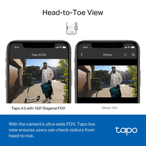 TP-Link Tapo D230S1 Smart Battery Video Doorbell - ACE Peripherals