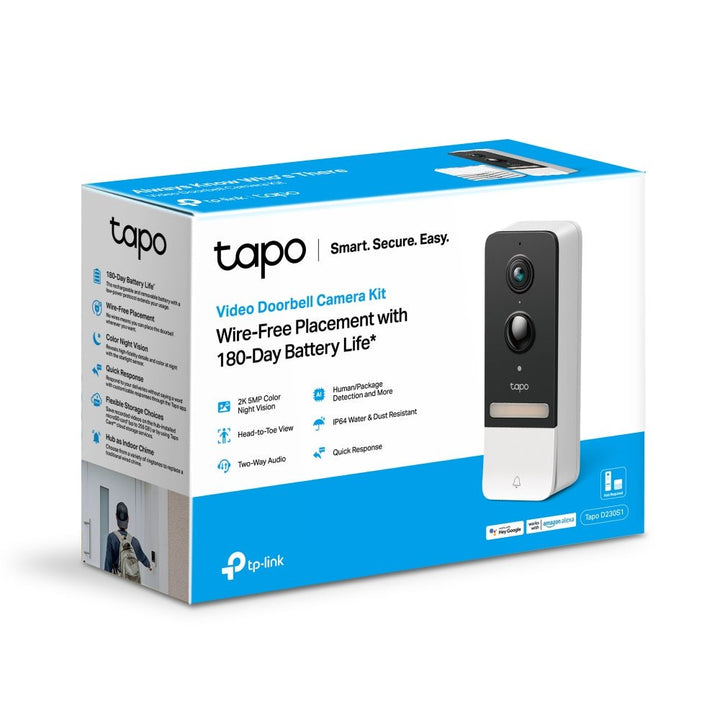 TP-Link Tapo D230S1 Smart Battery Video Doorbell - ACE Peripherals