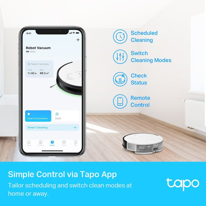 TP-Link Tapo RV10 Plus Robot Vacuum & Mop + Smart Auto-Empty Dock - ACE Peripherals