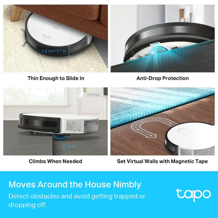 TP-Link Tapo RV10 Plus Robot Vacuum & Mop + Smart Auto-Empty Dock - ACE Peripherals