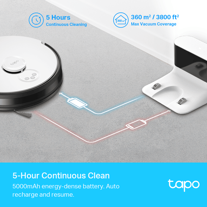 TP-Link Tapo RV30 LiDAR Navigation Robot Vacuum & Mop - ACE Peripherals