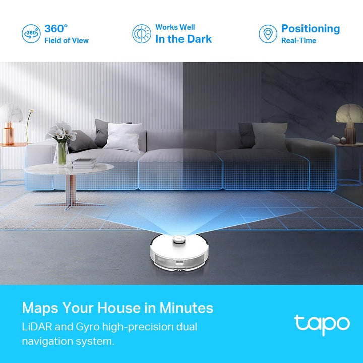 TP-Link Tapo RV30 LiDAR Navigation Robot Vacuum & Mop - ACE Peripherals