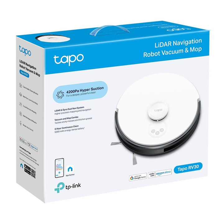 TP-Link Tapo RV30 LiDAR Navigation Robot Vacuum & Mop - ACE Peripherals