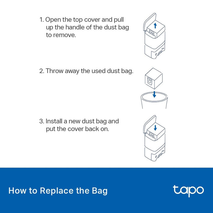 TP-Link Tapo RVA200 Tapo Robot Vacuum Disposable Dust Bag - ACE Peripherals