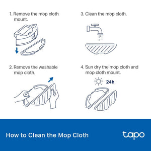 TP-Link Tapo RVA300 Tapo Robot Vacuum Washable Mop Cloth - ACE Peripherals