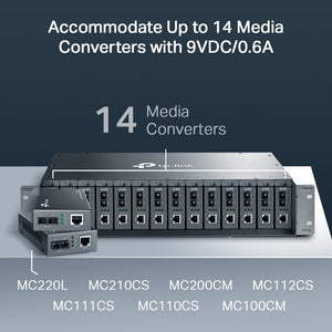 TP-Link TL-MC1400 14-Slot Rackmount Chassis - ACE Peripherals
