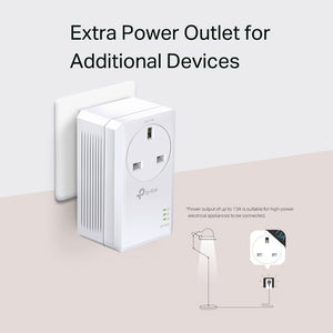 TP-Link TL-PA7017P KIT AV1000 Gigabit Passthrough Powerline Starter Kit - ACE Peripherals