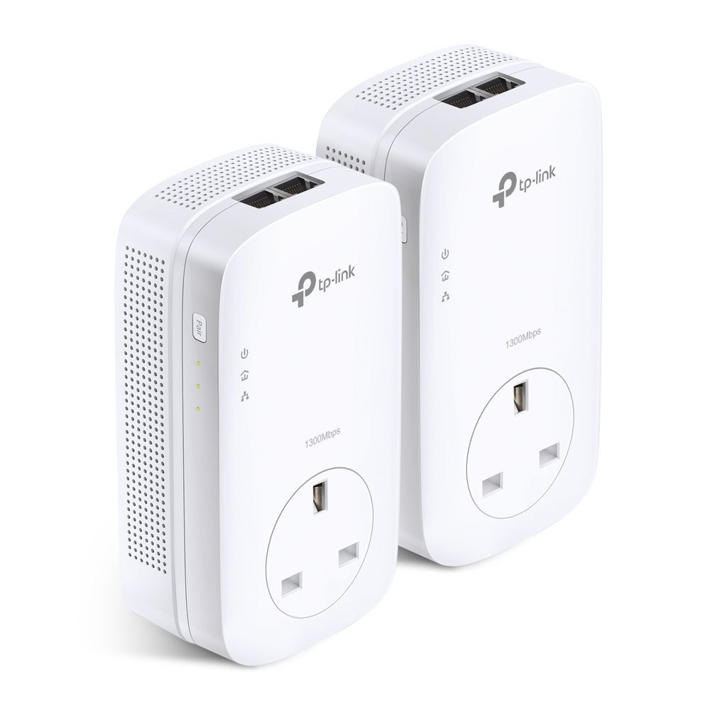 TP-Link TL-PA9020P KIT AV2000 2-Port Gigabit Passthrough Powerline Starter Kit - ACE Peripherals