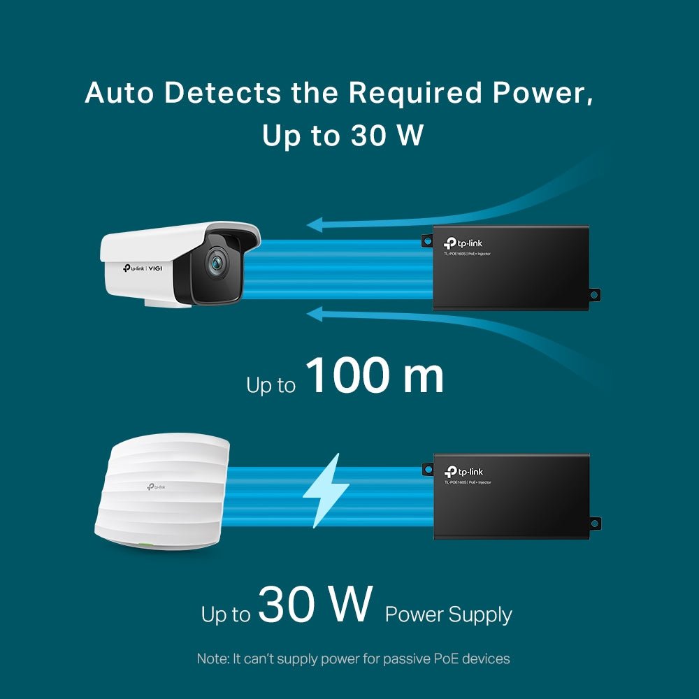 TP-Link TL-POE160S PoE+ Injector - ACE Peripherals