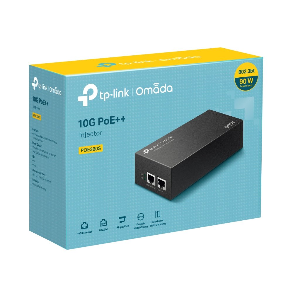 TP-Link TL- POE380S Omada PoE++ Injector - ACE Peripherals