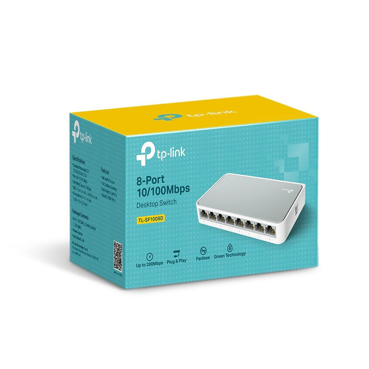 TP-Link TL-SF1008D 8-Port 10/100Mbps Desktop Switch - ACE Peripherals