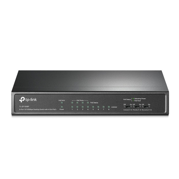 TP-Link TL-SF1008P 8-Port 10/100Mbps with 4-Port PoE+ Unmanaged Switch - ACE Peripherals