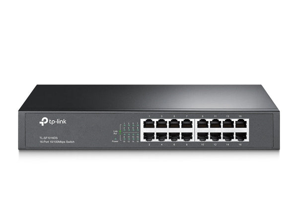 TP-Link TL-SF1016DS 16-Port 10/100Mbps Unmanaged Switch - ACE Peripherals