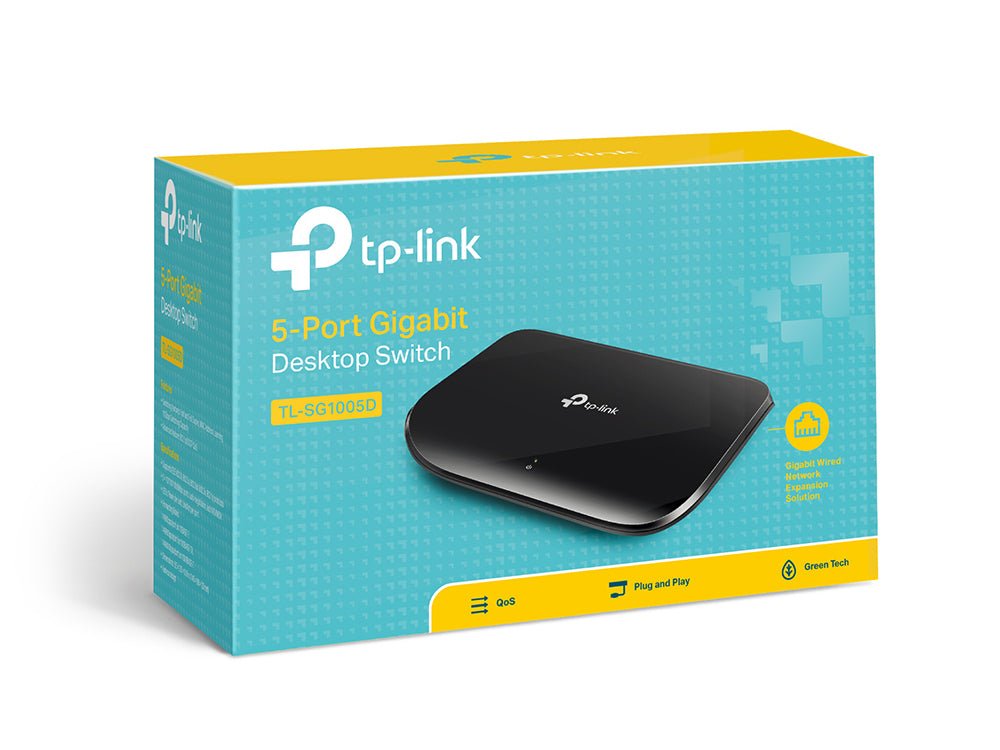 TP-Link TL-SG1005D 5-Port Gigabit Desktop Switch - ACE Peripherals