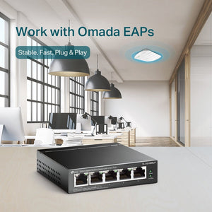 TP-Link TL-SG1005LP 5-Port Gigabit PoE+ Unmanaged Switch - ACE Peripherals