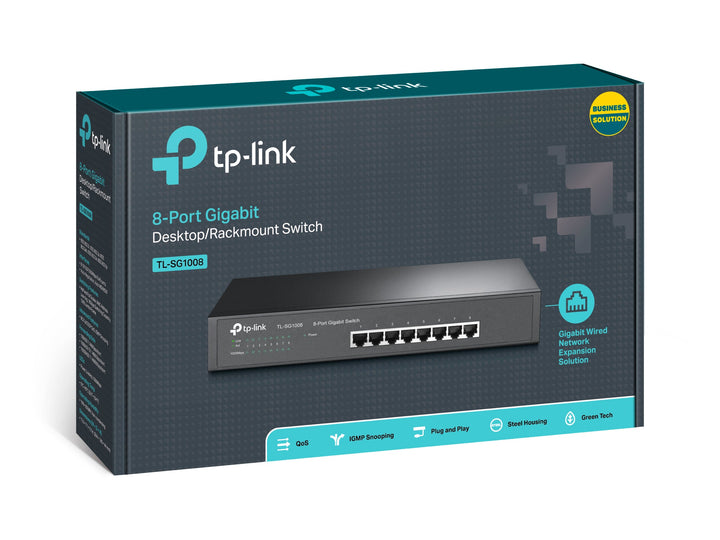 TP-Link TL-SG1008 8-Port Gigabit Unmanaged Switch - ACE Peripherals