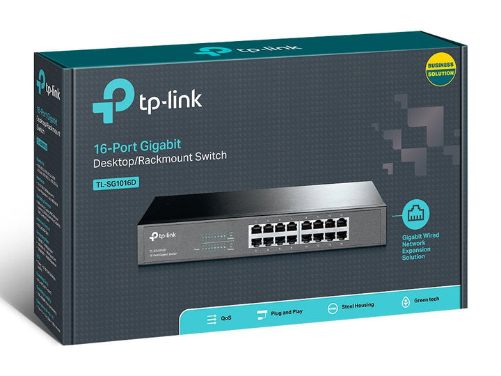 TP-Link TL-SG1016D 16-Port Gigabit Unmanaged Switch - ACE Peripherals