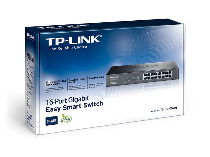 TP-Link TL-SG1016DE 16-Port Gigabit Easy Smart Switch - ACE Peripherals