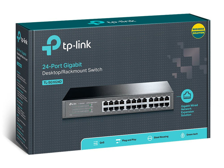 TP-Link TL-SG1024D 24-Port Gigabit Unmanaged Switch - ACE Peripherals