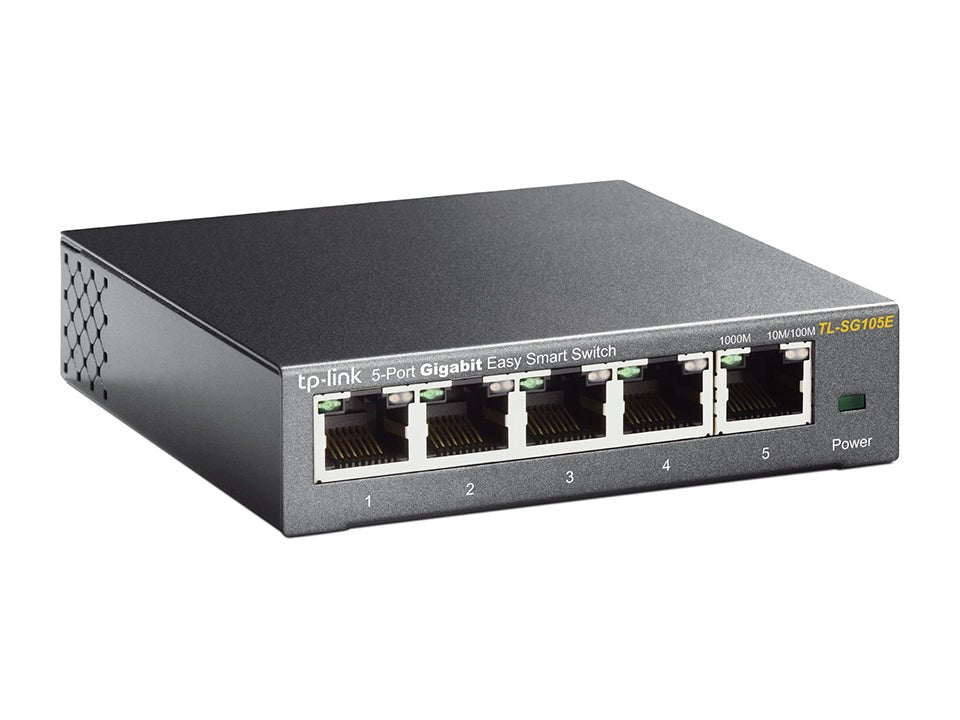 TP-Link TL-SG105E 5-Port Gigabit Easy Smart Switch - ACE Peripherals