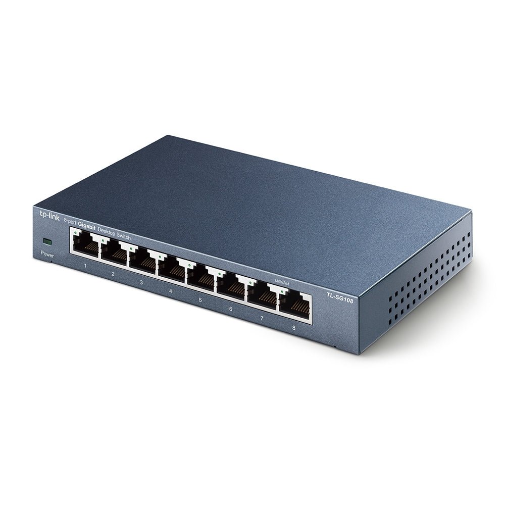 TP-Link TL-SG108 8-Port 10/100/1000Mbps Desktop Switch - ACE Peripherals