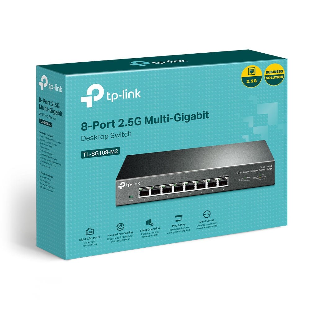 TP-Link TL-SG108-M2 8-Port 2.5G Unmanaged Switch - ACE Peripherals