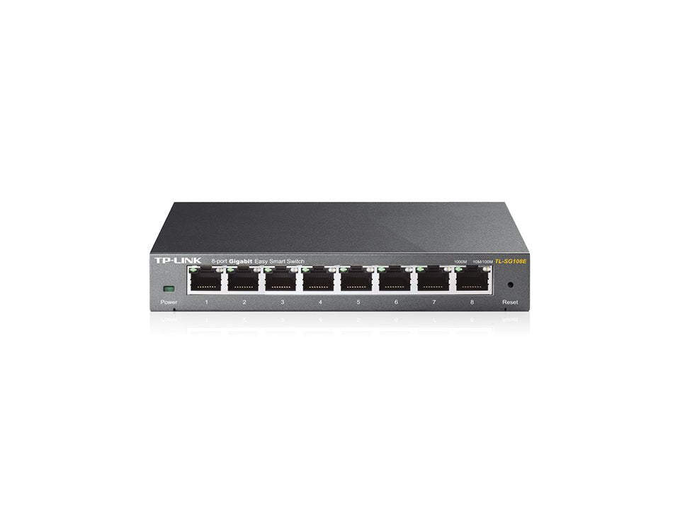 TP-Link TL-SG108E 8-Port Gigabit Easy Smart Switch - ACE Peripherals
