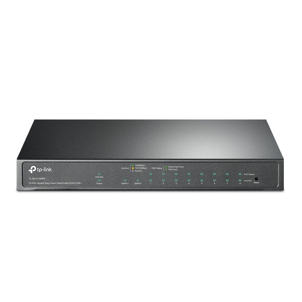 TP-Link TL-SG1210MPE 10-Port Gigabit Easy Smart Switch with 8-Port PoE+ - ACE Peripherals