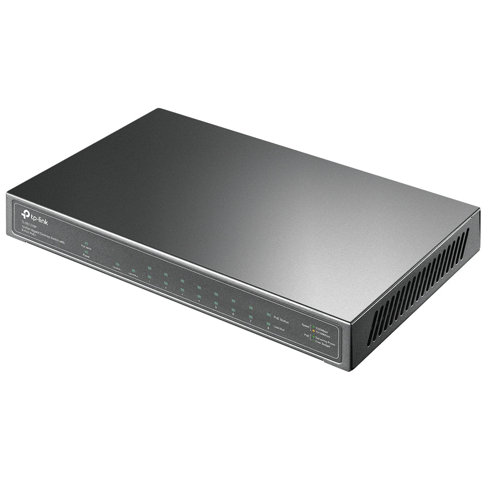TP-Link TL-SG1210P 10-Port Gigabit with 8-Port PoE+ Unmanaged Switch - ACE Peripherals