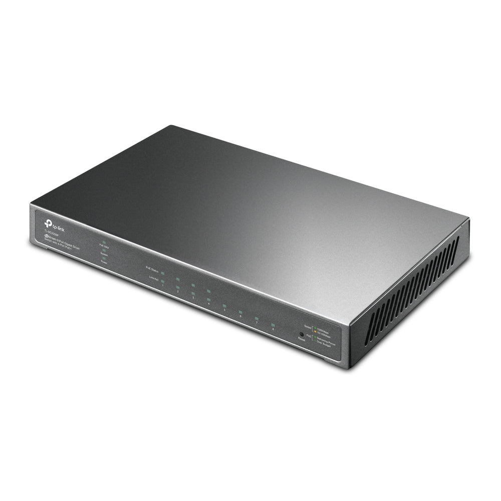 TP-Link TL-SG2008P JetStream 8-Port Gigabit Smart Switch with 4-Port PoE+ - ACE Peripherals