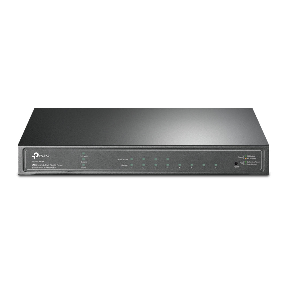 TP-Link TL-SG2008P JetStream 8-Port Gigabit Smart Switch with 4-Port PoE+ - ACE Peripherals