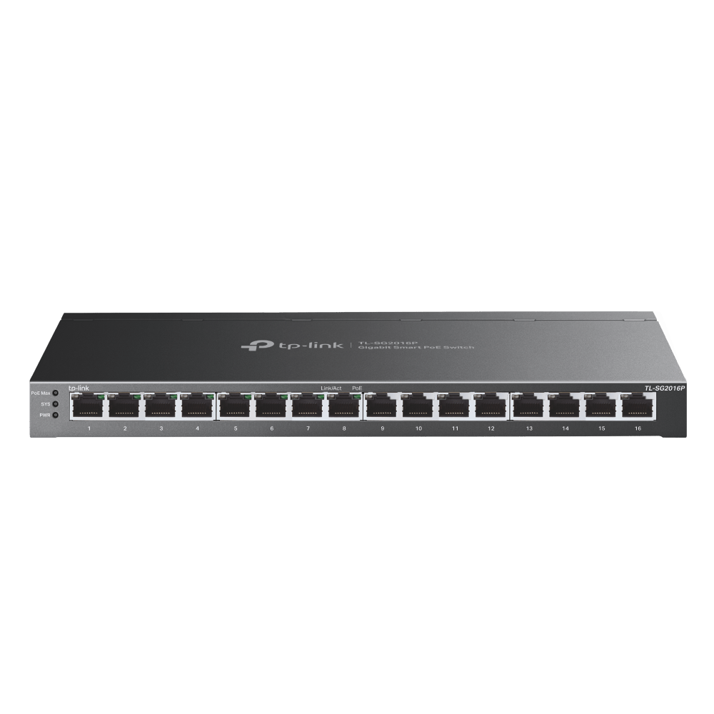 TP-Link TL-SG2016P JetStream 16-Port Gigabit Smart Switch with 8-Port PoE+ - ACE Peripherals