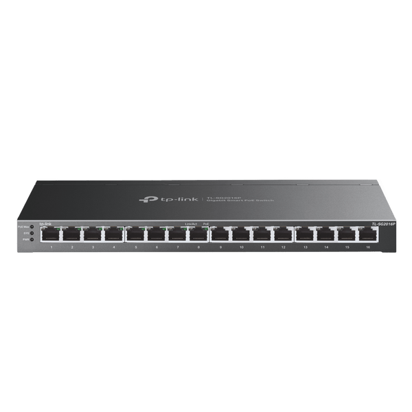 TP-Link TL-SG2016P JetStream 16-Port Gigabit Smart Switch with 8-Port PoE+ - ACE Peripherals