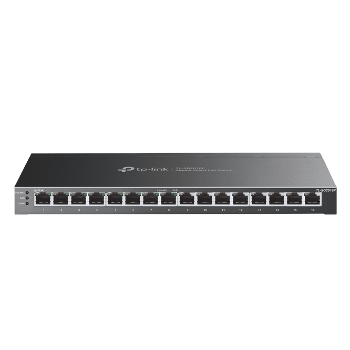 TP-Link TL-SG2016P JetStream 16-Port Gigabit Smart Switch with 8-Port PoE+ - ACE Peripherals