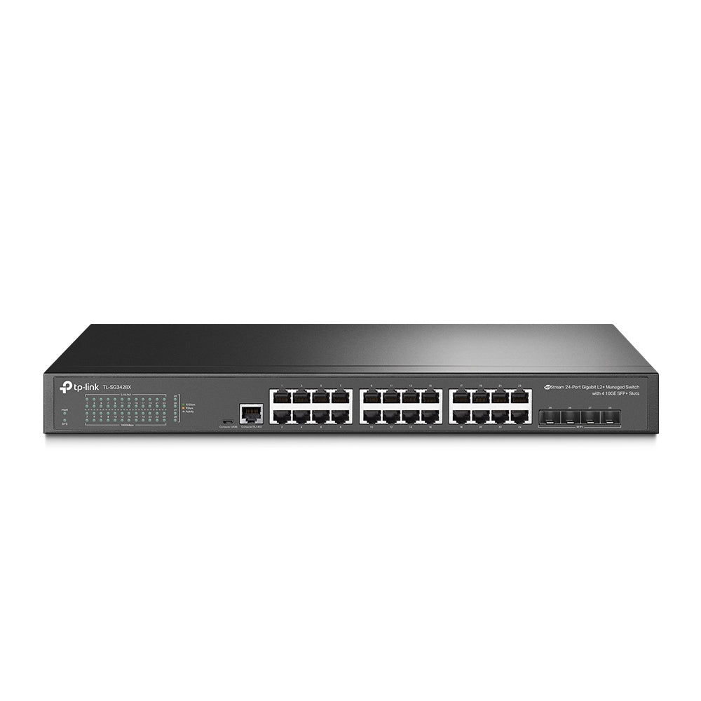 TP-Link TL-SG3428X JetStream 24-Port Gigabit L2+ Managed Switch with 4 10GE SFP+ - ACE Peripherals
