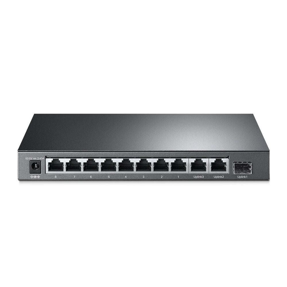 TP-Link TL-SL1311MP 8-Port 10/100Mbps + 3-Port Gigabit with 8-Port 250m Long Range PoE+ Unmanaged Switch - ACE Peripherals