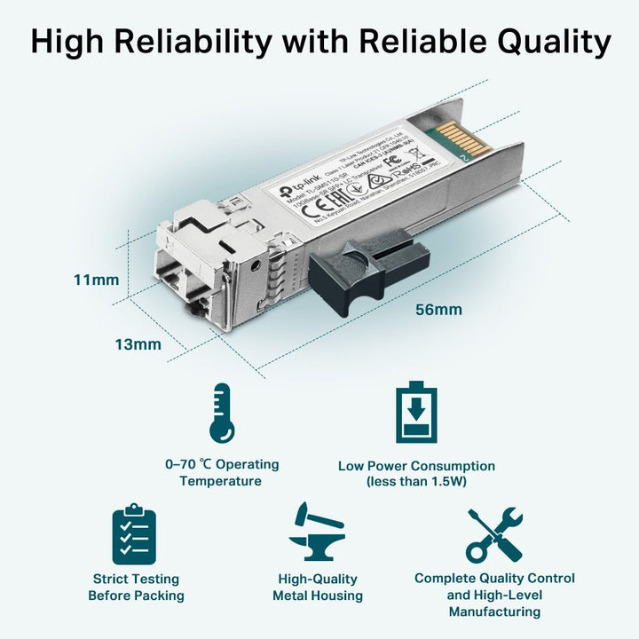 TP-Link TL-SM5110-SR 10GBase-SR SFP+ LC Transceiver - ACE Peripherals