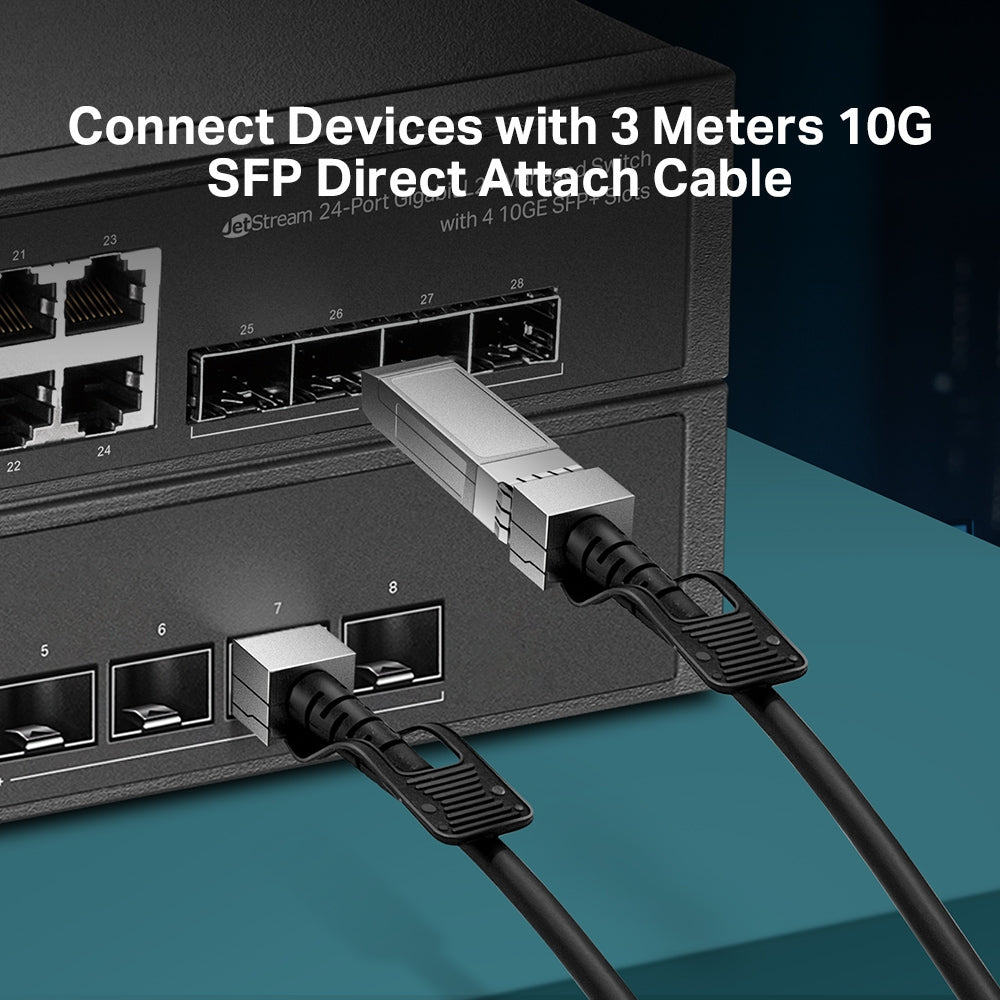 TP-Link TL-SM5220-3M 3 Meters 10G SFP+ Direct Attach Cable - ACE Peripherals