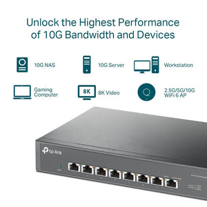 TP-Link TL-SX1008 8-Port 10G Unmanaged Switch - ACE Peripherals