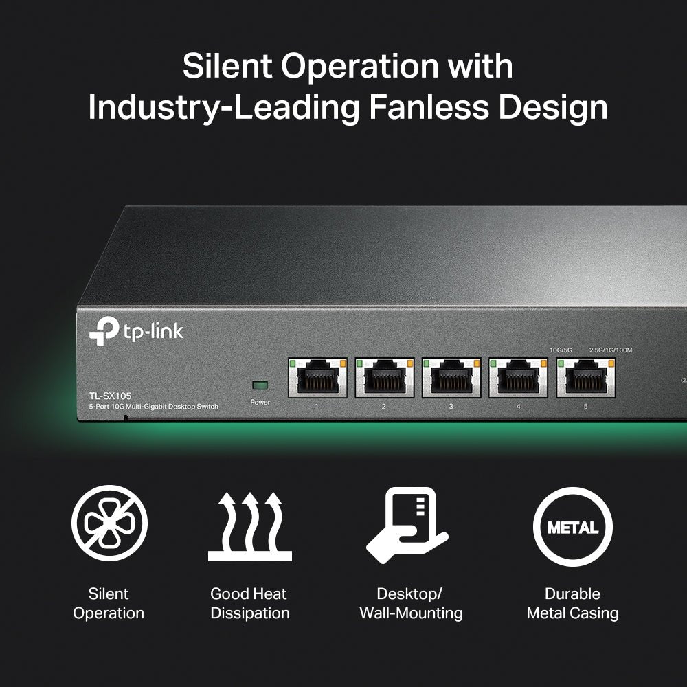 TP-Link TL-SX105 5-Port 10G Unmanaged Switch - ACE Peripherals