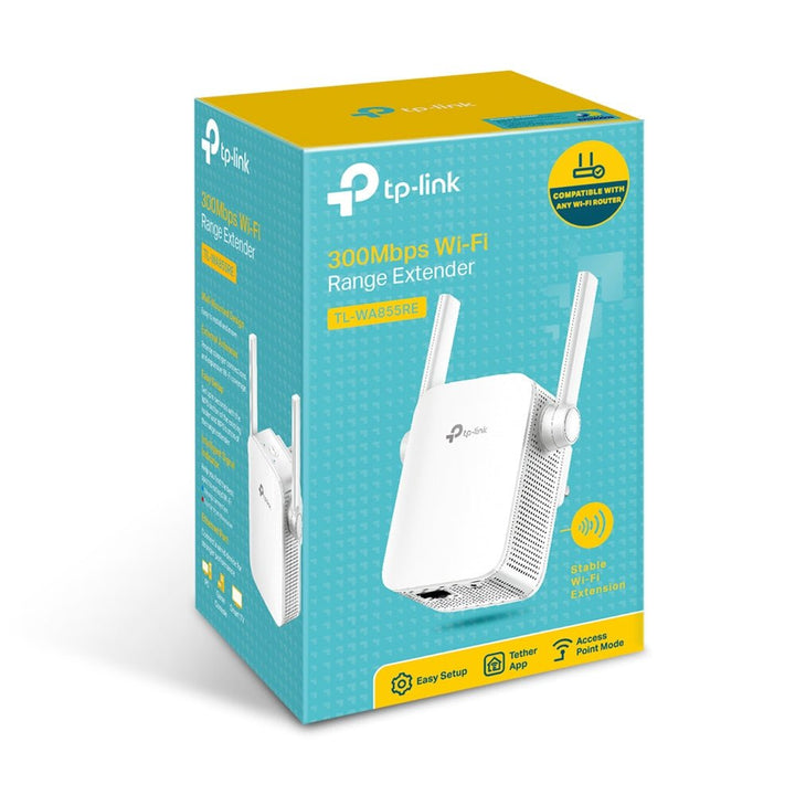 TP-Link TL-WA855RE 300Mbps Wi-Fi Range Extender - ACE Peripherals